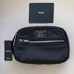 NEW TUMI Alpha Bravo Black response travel kit shave toiletry bag